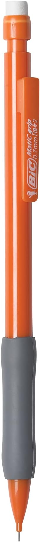 BIC Xtra Comfort Mechanical Pencils with Erasers, Medium Point (0.7mm), 12-Count Pack, Bulk Mechanical Pencils for School or Office Supplies