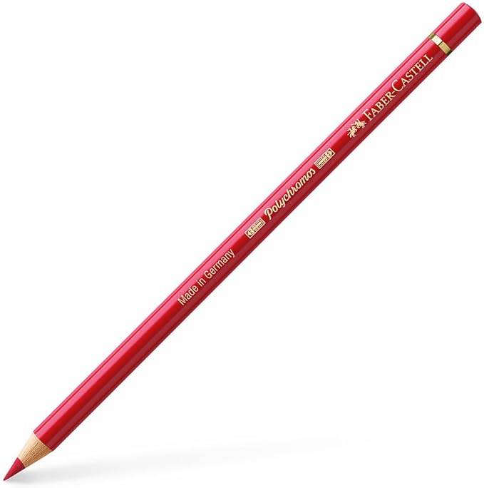 Faber-Castell Polychromos Artists' Single Pencil - Colour 219 Deep Scarlet Red