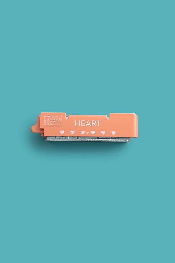 We R Memory Keepers Multi Cinch (Heart Punch) Art Crafts Sewing Scrapbooking Journaling Printmaking Paper Craft Office Home Card Stock DIY Card Making Sticker Machine Stamping Punches Papers