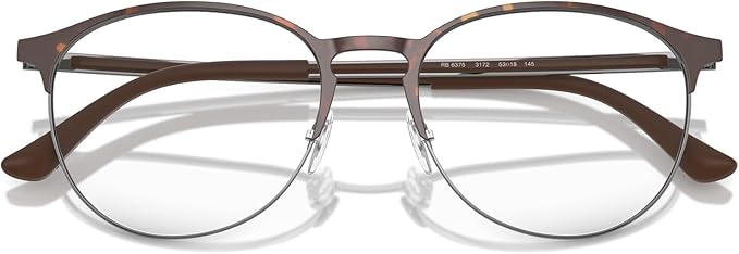 Ray-Ban Unisex Rx6375 Round Prescription Eyeglass Frames