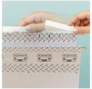 Smead TUFF Extra Capacity Box Bottom Hanging Folder, 1/3-Cut Easy Slide Tab, Steel Gray, 18 per Box (2" Expansion, Legal)