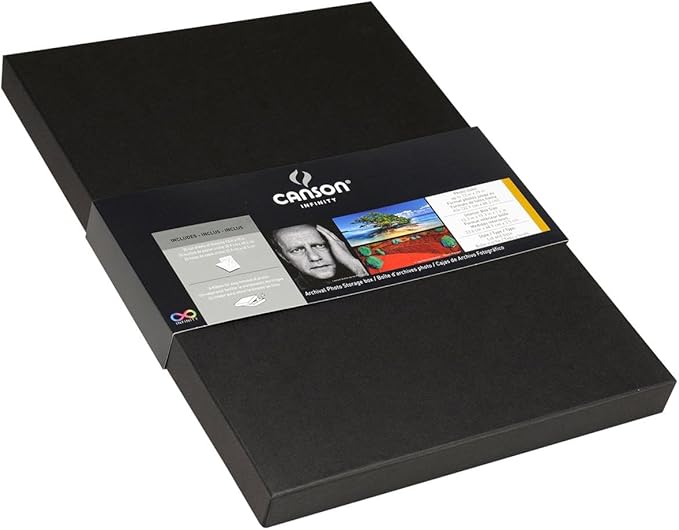 Canson Infinity Archival Box, for Images and Documents up to 13 x 19 inches, Fits 13 x 19 Inch Sheets, Black