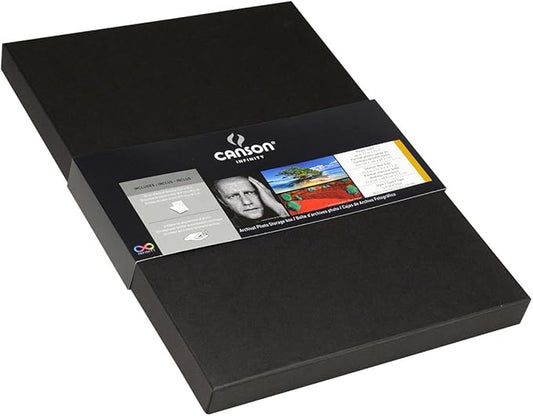 Canson Infinity Archival Box, for Images and Documents up to 13 x 19 inches, Fits 13 x 19 Inch Sheets, Black