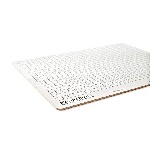 hand2mind Double-Sided Centimeter Grid White Boards for Students, Grid Board for Graphing, Dry Erase Boards, Portable Whiteboard, School Supplies, Classroom Supplies (Pack of 10)