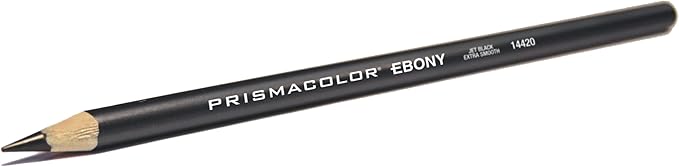 Prismacolor Ebony Graphite Drawing Pencils, Black, Adult Coloring, Box Of 12