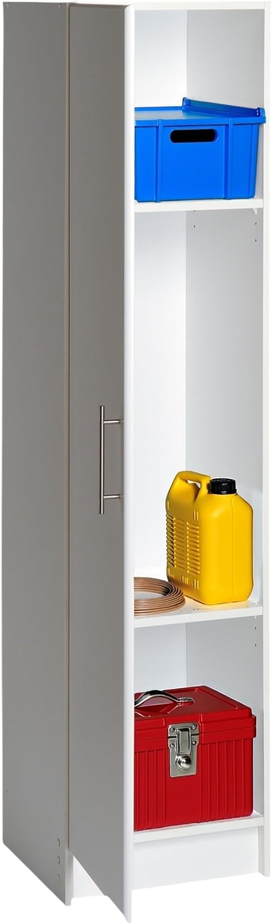 Prepac Elite 65 in. Engineered Wood Narrow Storage Cabinet in White