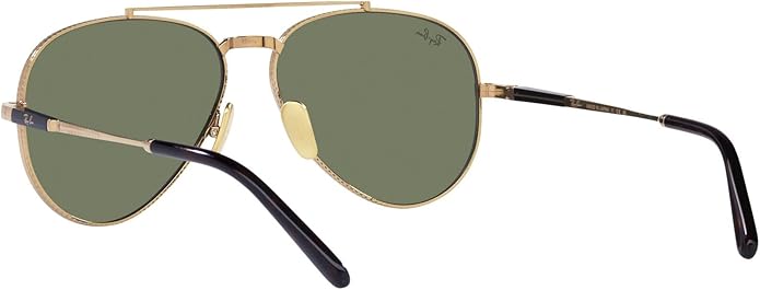 Ray-Ban Unisex Rb8225 Aviator Titanium Aviator Sunglasses