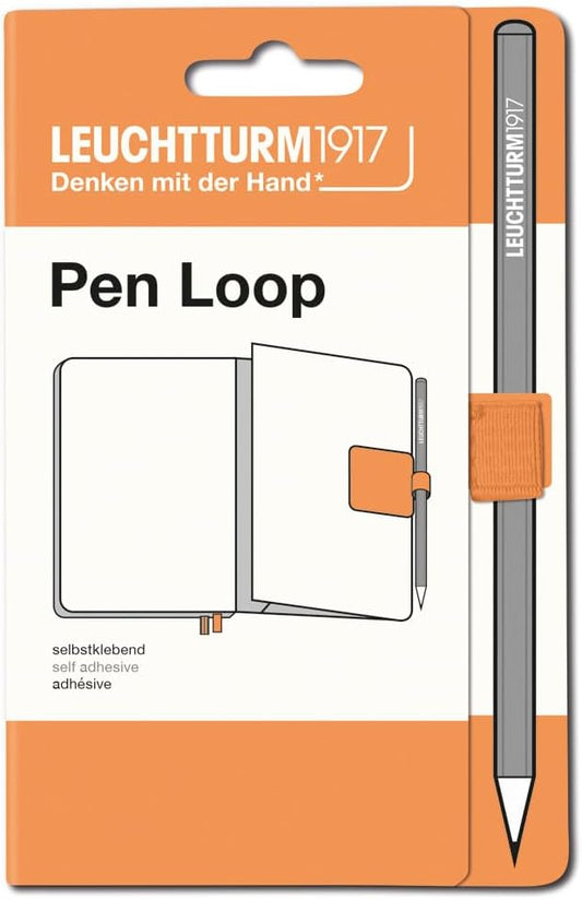 LEUCHTTURM1917 Self Adhesive Pen Loop Elastic Pen Holder (Apricot)