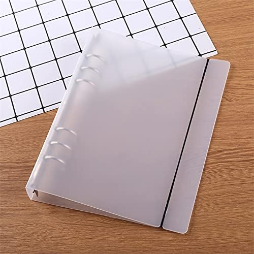 A5 6 Ring Binder Cover Clean Transparent Soft PVC for Refillable Notebook Shell withMatte surfaceforStamp & Die Storage
