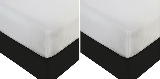 BLISSFORD Plastic Mattress Protector - Heavy Duty, Fitted Vinyl - Cot Cover for Bedwetting Adult, Child or Pet, 100% Waterproof Fitted Sheet Style Plastic Mattress Cover - 30" x 75" (Pack of 2)
