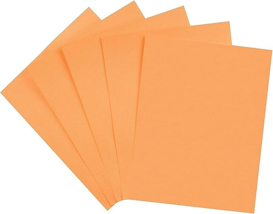 Staples Brights 24 Lb. Colored Paper Orange 500/Ream, For Everyday Use at Home or Office