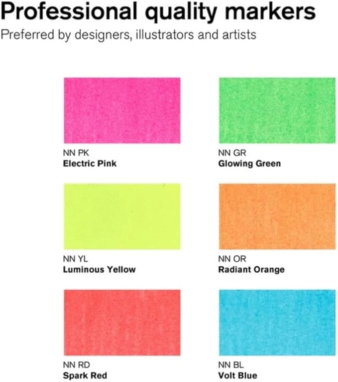Winsor & Newton Promarker Neon, Set of 6