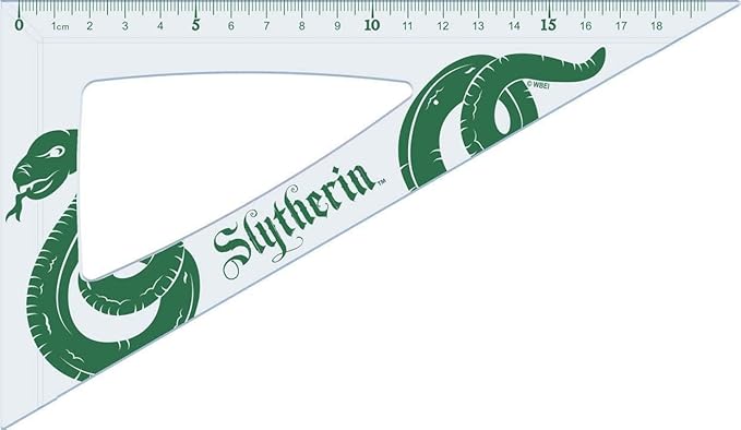 Maped - Unbreakable tracing kit - 4 pieces - 30 cm ruler + 60° square / 21 cm + 45° square / 21 cm + 180° protractor base 12 cm - Harry Potter