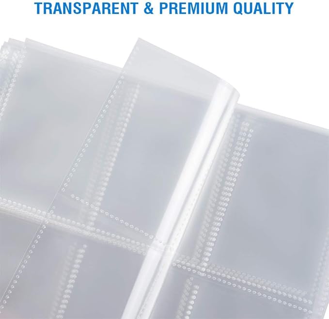 36 Pack 9 Pocket Page Protectors, Sooez Double Sided Trading Card Sleeves for 3 Ring Binder, Baseball Cards Holder, Protective Pages Sheets for Binders Album, Fit for Collectible Games, Sports Cards