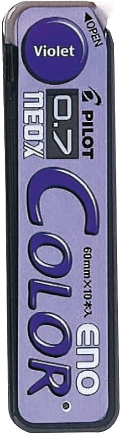 Pilot Color Mechanical Pencil Lead ENO, 0.7mm, Violet (HRF7C-20-V)