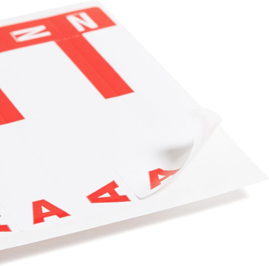 Smead AlphaZ NCC Color-Coded Name Label, A-Z, Label Sheet, Assorted Colors (67150)
