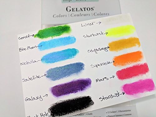 Faber-Castell Gelatos Colors Set, Iridescents - Water Soluble Pigment Crayons