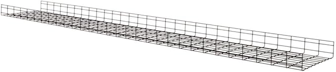 Tripp Lite Wire Mesh Cable Tray Management Organization, Ideal for Industrial & Data Centers, 6 Pack, 18 inches x 4 inches x 10 Feet / 450 x 100 x 3000 millimeters, 5-Year Warranty (SRWB18410STR6)