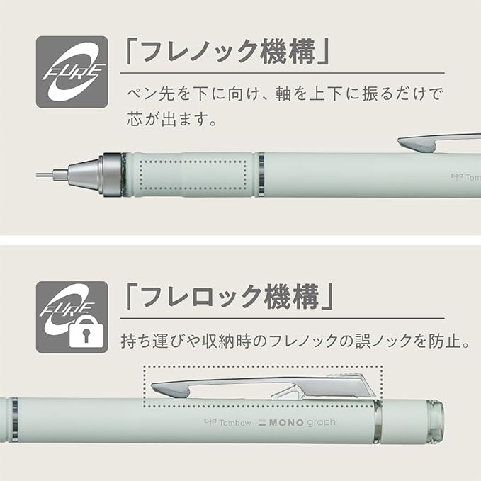 Tombow Mechanical Pencil, 0.5mm, MONO Monograph Grip (Soft Fit Grip for Anti-Fatigue), Purple DPA-151D
