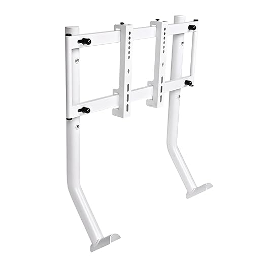 Thermaltake GR300 Racing Simulator Monitor Stand; Single Monitor or TV; 32" to 50" Screens; VESA Mounting; Powder Coated Steel; White; GSC-R3M-MDSLWH-01