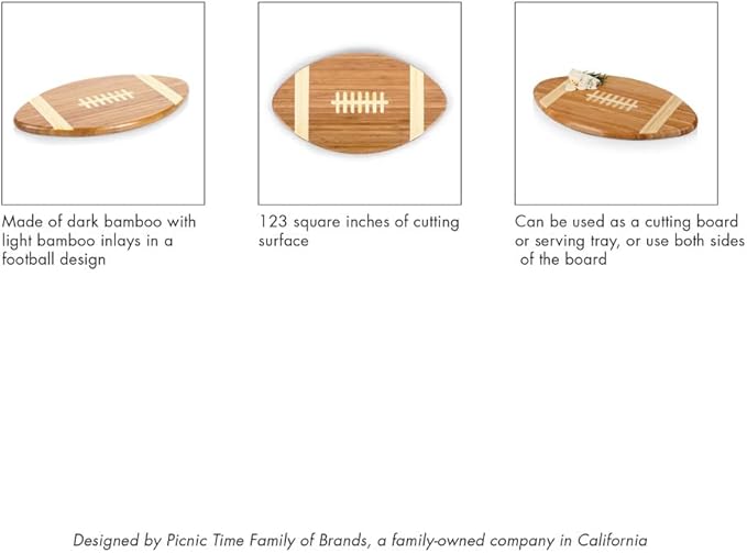 PICNIC TIME NCAA Pittsburgh Panthers Touchdown! Bamboo Cutting Board