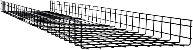 Tripp Lite Wire Mesh Cable Tray Management Organization, Ideal for Industrial & Data Centers, 6 Pack, 18 inches x 4 inches x 10 Feet / 450 x 100 x 3000 millimeters, 5-Year Warranty (SRWB18410STR6)