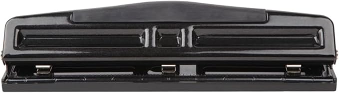 Office Depot(R) 3-Hole Adjustable Punch, Black