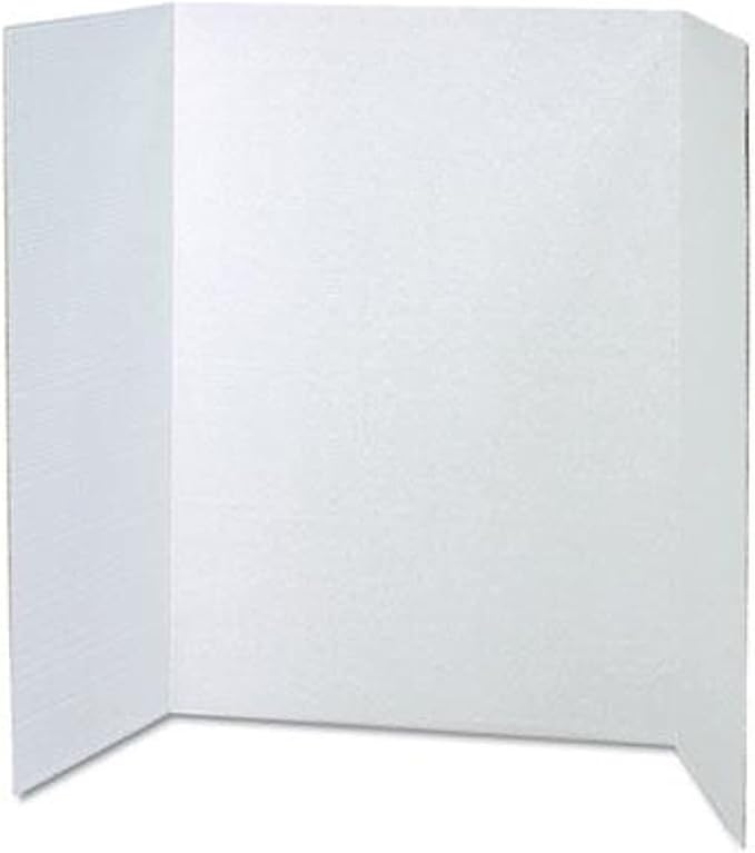 Pacon Extra Fold Presentation Board, White, 48"x36"