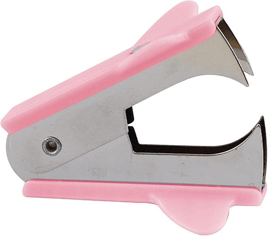 Pink Stapler Removal Tool, Staple Puller, Modern Plastic Stapler Remover with Non-Slip Handle, Ideal for Students, Teachers, Home and School,Staple Removers,Staplers and Punches