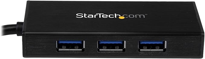 StarTech.com USB 3.0 Hub with Gigabit Ethernet Adapter - 5Gbps - 3 Port - NIC - USB Network / LAN Adapter - Windows & Mac Compatible , TAA (ST3300G3UA)