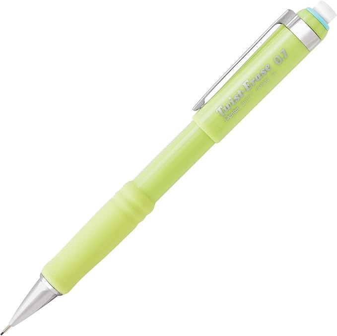 Pentel Twist-Erase III Mechanical Pencil, 0.7 mm, Assorted Barrel Colors, Pack of 3