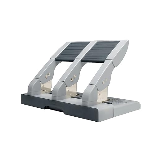 Swingline 3 Hole Punch Heavy Duty, 75 Sheet Capacity Three Hole Puncher 3 Ring, Paper Punch, Gray (74550)