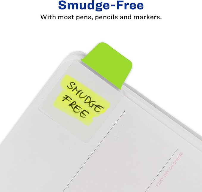 Avery Mini Ultra Tabs, 1" x 1.5", 2-Side Writable, Assorted Neon Colors, 80 Repositionable Tabs (Pack of 2)