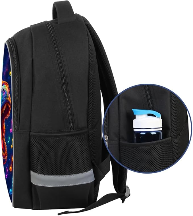 School Backpack for Boys 17" Boys Backpack for Kids Children Teens Elementary Middle School - Students Bookbag Ages 6-18 Travel Back Pack Dinosaur