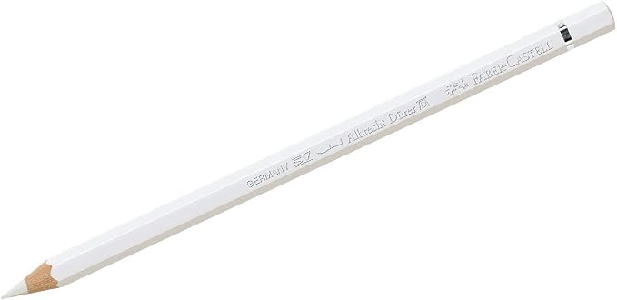 Faber-Castell Art & Graphic Albrecht Dürer Watercolour Pencil, (101), White, For Art, Craft, Drawing, Sketching, Home, School, University, Colouring