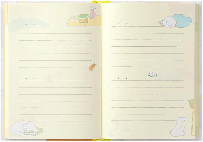 Midori 12885006 Diary, Dog Pattern