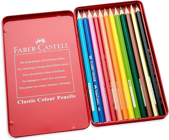 Faber Castell 27131001 Colored Pencils, Set of 12