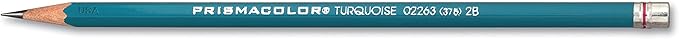 Prismacolor Premier Turquoise Graphite Sketching Pencils, Medium Leads, Adult Coloring, 12 Pack