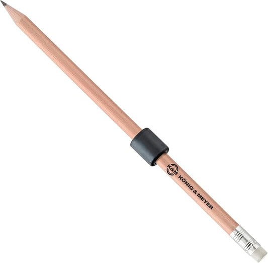 K&M Konig & Meyer - Magnetic Pencil/Pen Holder with Natural Colored Pencil - Magnetic Holder with Strong Adhesive Great for Music and Orchestra Stands - 0.01kg