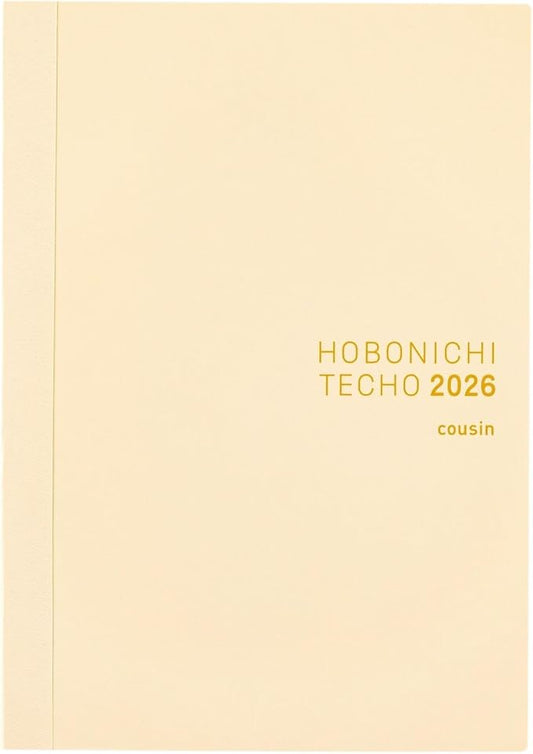 Hobonichi Techo 2026 Cousin Book – A5, English, Daily, Weekly, Jan Start, Mon Start, Planner