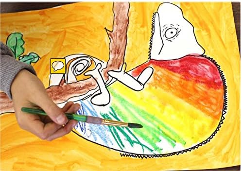 Faber-Castell Gel Sticks - 12 Twistable Watercolor Crayons for Kids with Brush - Watercolors for Kids