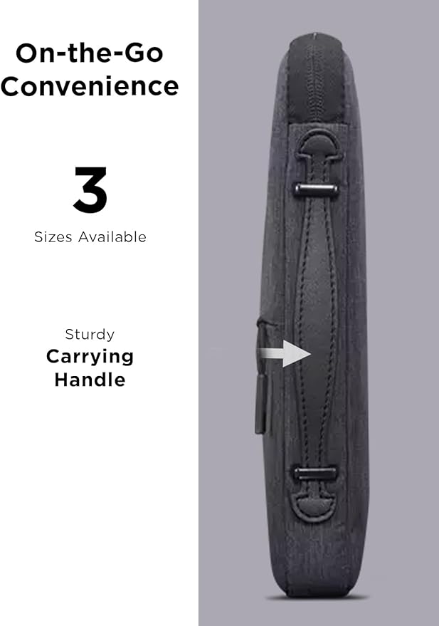 Lenovo Urban Laptop Sleeve 14 Inch for Laptop/ Notebook/Tablet Compatible with MacBook Air/Pro Water Resistant - Charcoal Grey