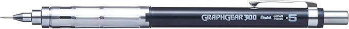 Pentel Arts GraphGear 300 Mechanical Pencil, (0.5mm) Fine line, 1-Pack, Black Barrel