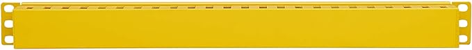 Tripp Lite Horizontal Server Rack Enclosure Cable Manager, Finger Duct with Cover, High-Visibility Yellow Steel, 1U Rack-Mount, Standard 19-Inch, 5-Year Warranty (SRCABLEDUCT1UFC)