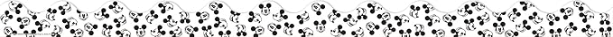 Eureka Disney Retro Mickey Mouse Decorative Classroom and Bulletin Board Trim for Teachers, 2.25" Wide, 12 Strips for 37 Total Feet