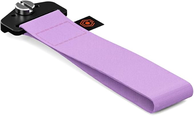 Tilta 1/4”-20 Mounting Strap for Boulder Camera Cart | Universal Threaded Accessory Strap Loop | Secure Cable, Tool, or Bag Attachment | Durable Reinforced Woven Material | On-Set Organizer - Purple