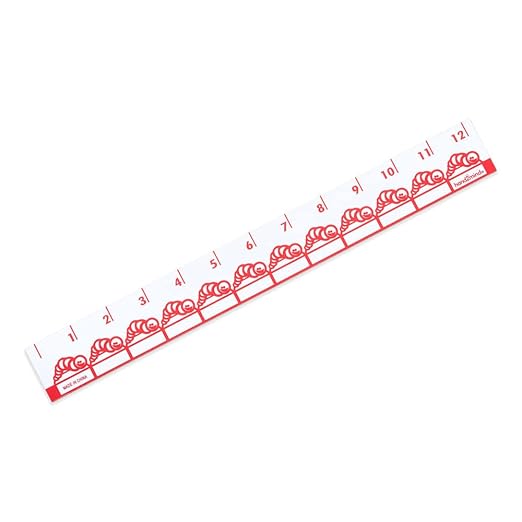 hand2mind 12 inch Inchworms and Centibugs Rulers, School Supplies, Math Manipulatives, Classroom Supplies for Teachers Elementary, Flexible Safety Ruler, Kindergarten Homeschool Supplies (Set of 12)