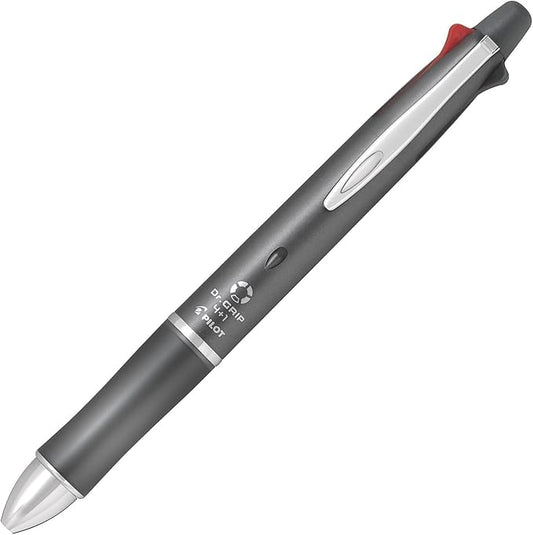 Pilot Dr. Grip Multi Function Pen, 0.5mm Acro Ink Ballpoint Pen, 0.5mm Mechanical Pencil, Gray (BKHDF1SEF-GY)