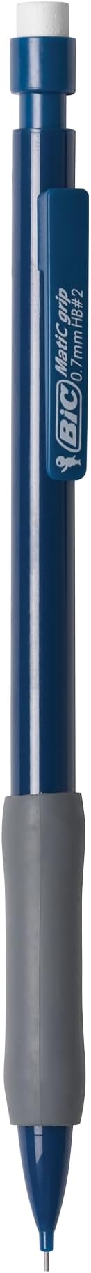 BIC Xtra Comfort Mechanical Pencils with Erasers, Medium Point (0.7mm), 12-Count Pack, Bulk Mechanical Pencils for School or Office Supplies