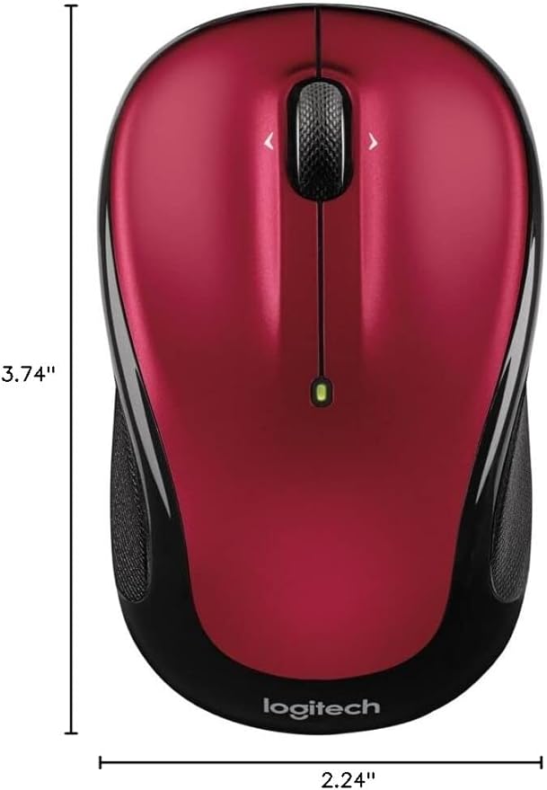 Logitech Wireless Mouse M325 with Designed-For-Web Scrolling - Red